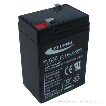 6V 3.5ah AGM Sealed Lead Acid Battery for UPS